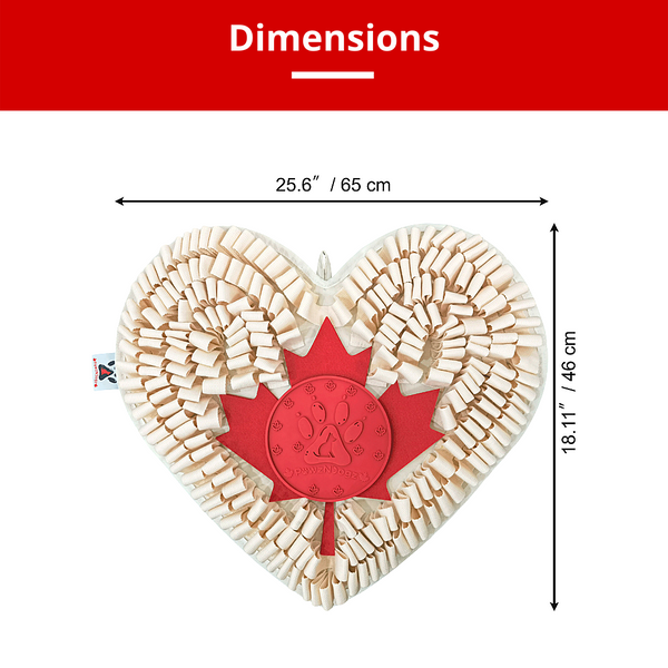 PawzNDogz Snuffle Mat Tapis Jeu Casse-Tête Coeur