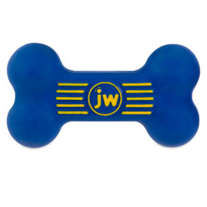 JW Isqueak Bone Jouet Os Bleu
