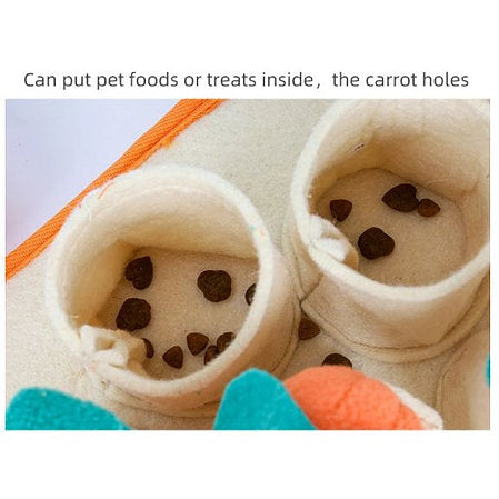 PawzNDogz Snuffle Mat Tapis Jeu Casse-tête Carrottes