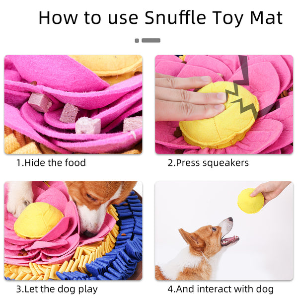 PawzNDogz Snuffle Mat Tapis Jeu Casse-Tête Lotus