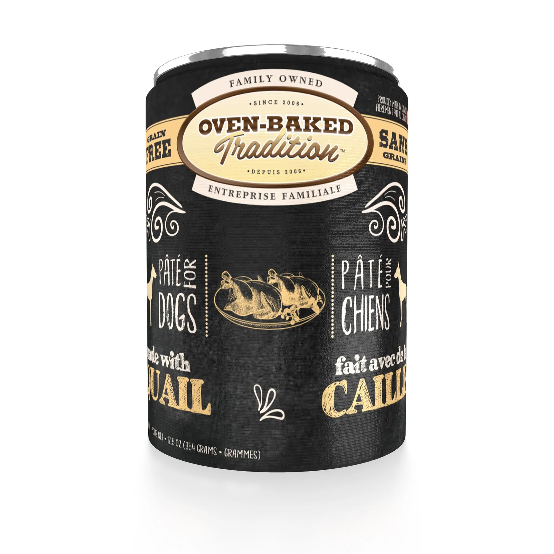 Oven-Baked Nourriture En Conserve Pour Chien, Pâté De Caille 354 g