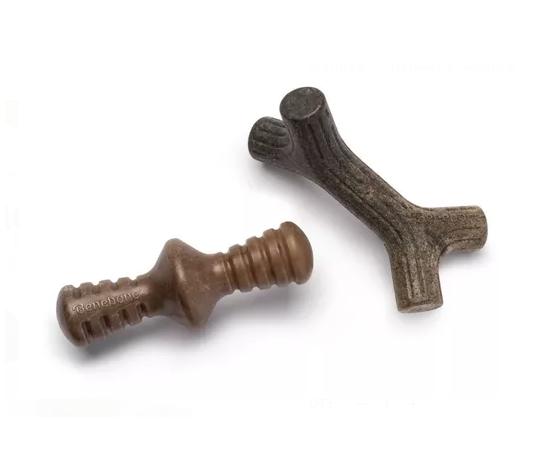 Benebone Tiny 2-Pack Maplestick & Zaggler Bacon