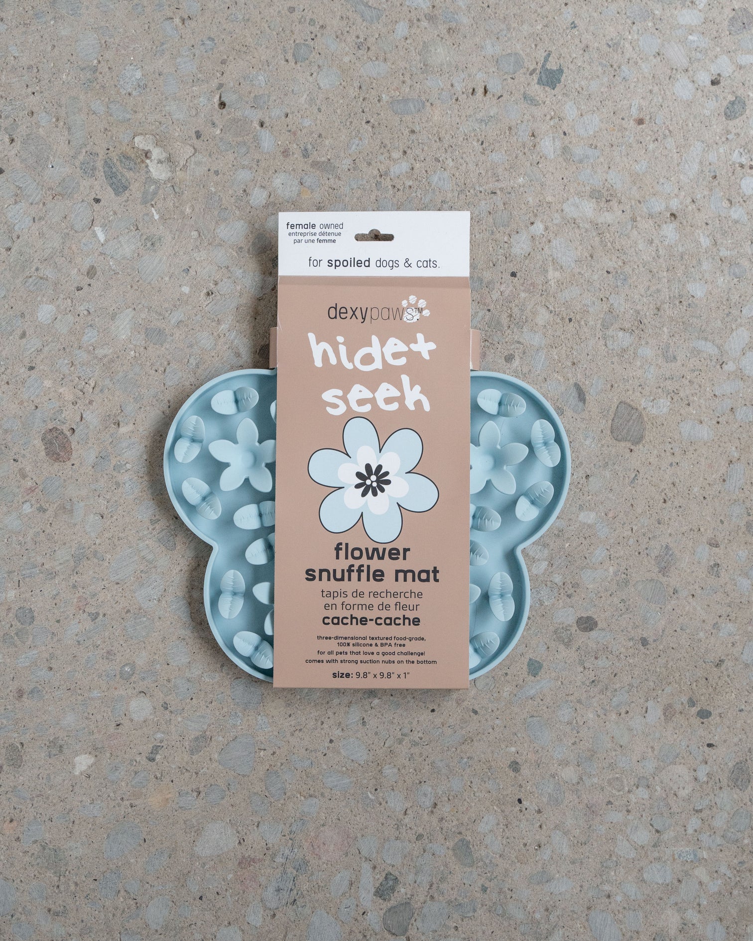 Tapis De Léchage Fleur Bleu - Dexypaws Hide & Seek