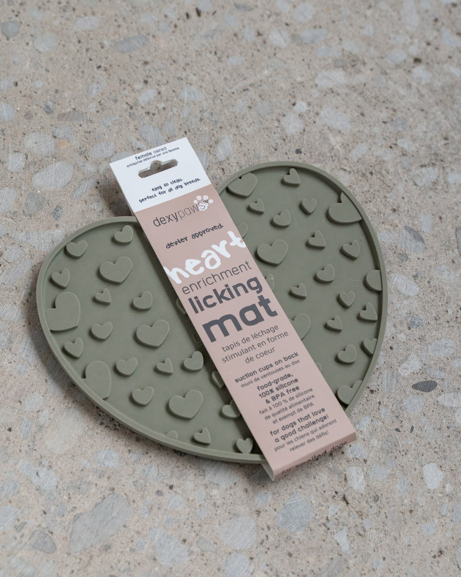 Tapis de Léchage Coeur Dexypaws