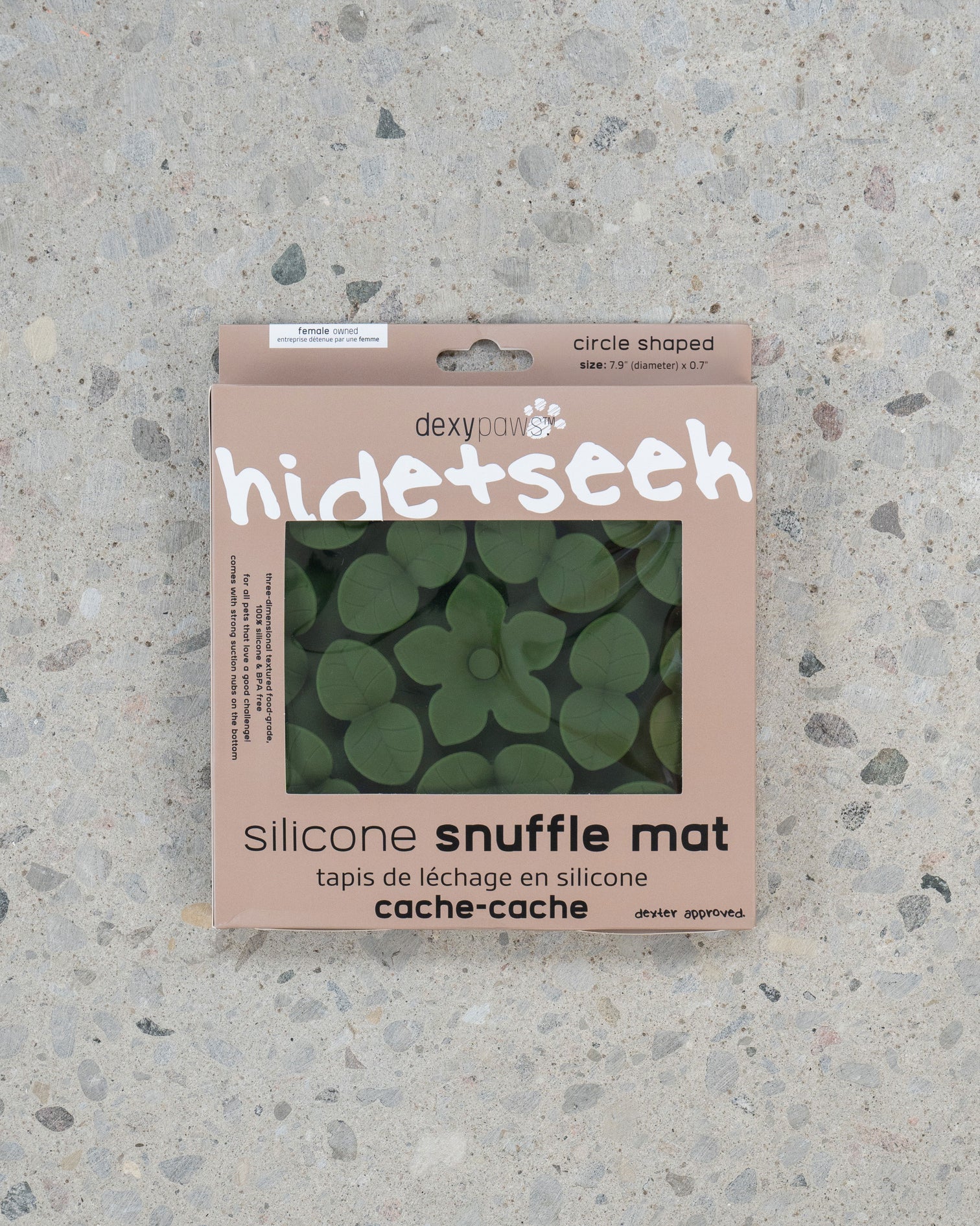 Tapis De Léchage Rond Vert - Dexypaws Hide & Seek