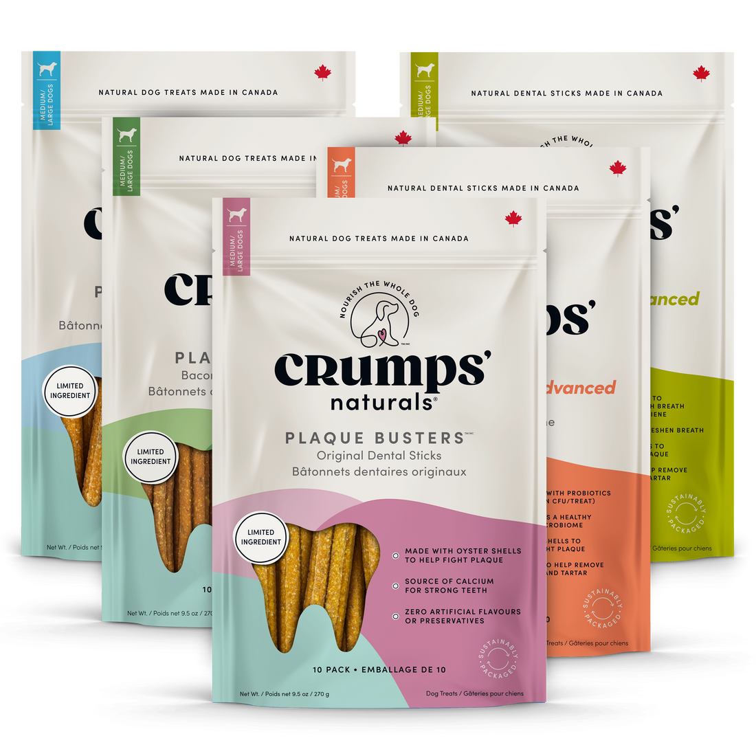 Crumps' Naturals Plaques Busters Bâtonnets Dentaires