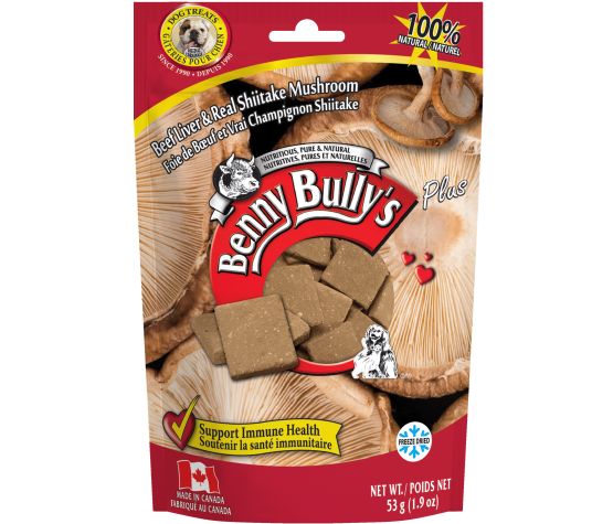 Benny Bully'S Gâteries Pour Chiens - Foie De Boeuf et Champignons Shiitake