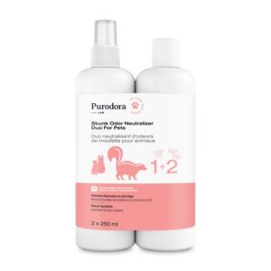 Purodora Lab Duo Neutralisant D'odeurs De Moufette Pour Animaux 2 x 237 ml