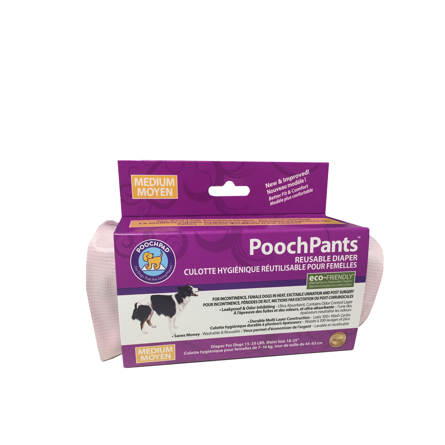 Culotte Hygiénique Réutilisable Pour Femelles PoochPants