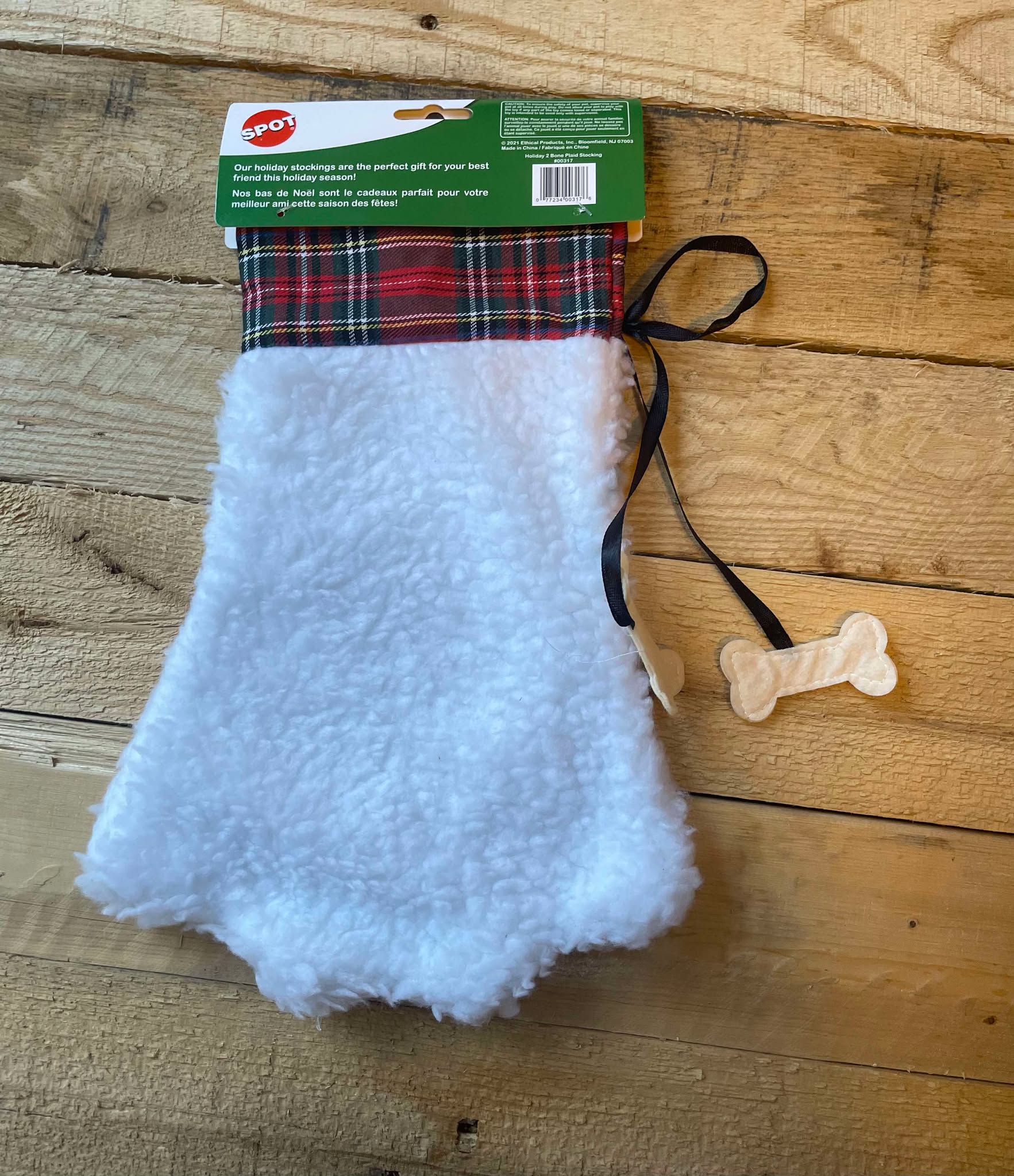 Bas de Noël Forme De Pattes De Chiens