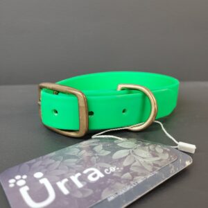 Collier Urra En Biothane Vert