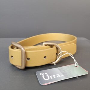 Collier Urra En Biothane Doré