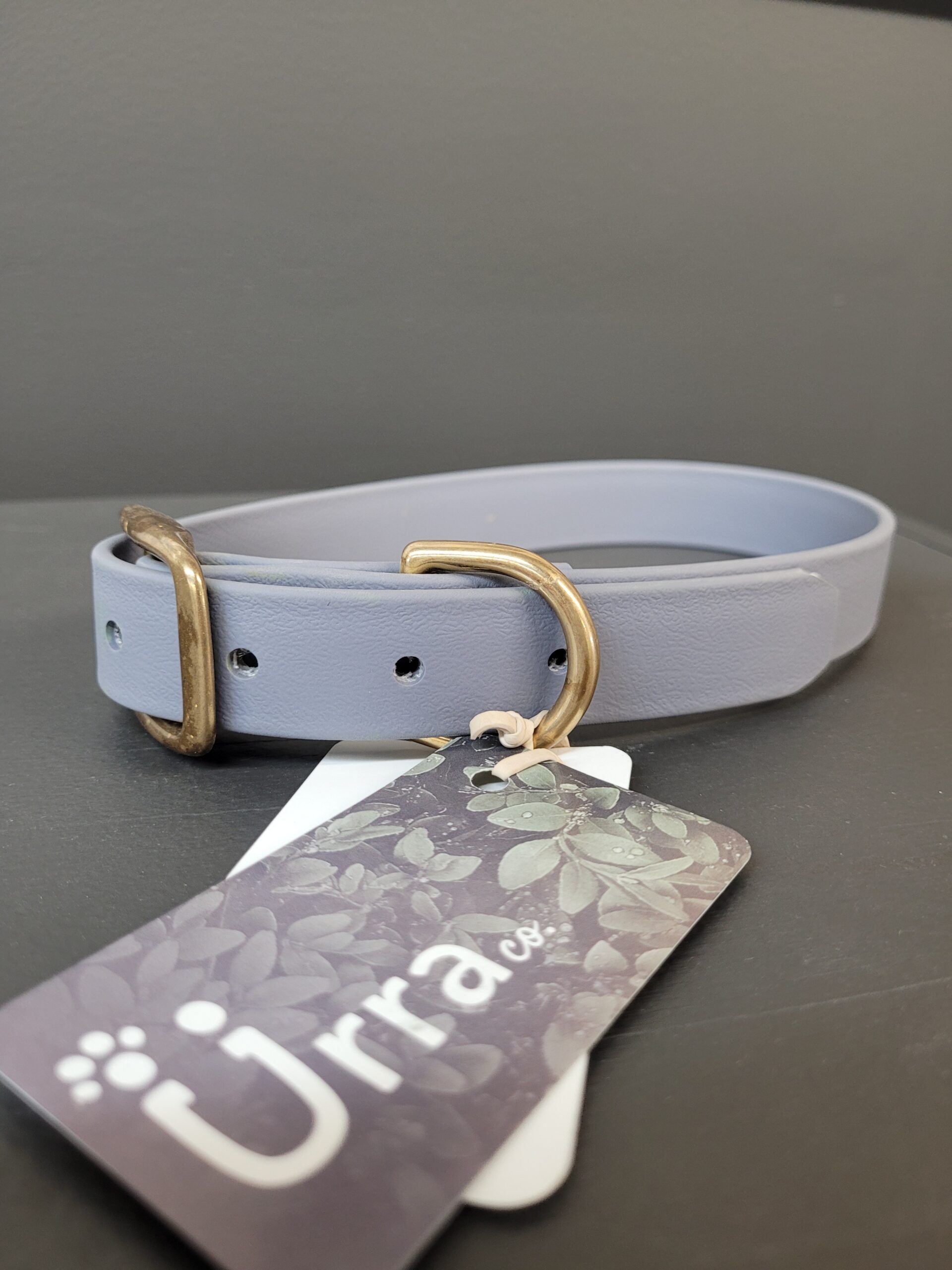 Collier Urra En Biothane Gris Taupe