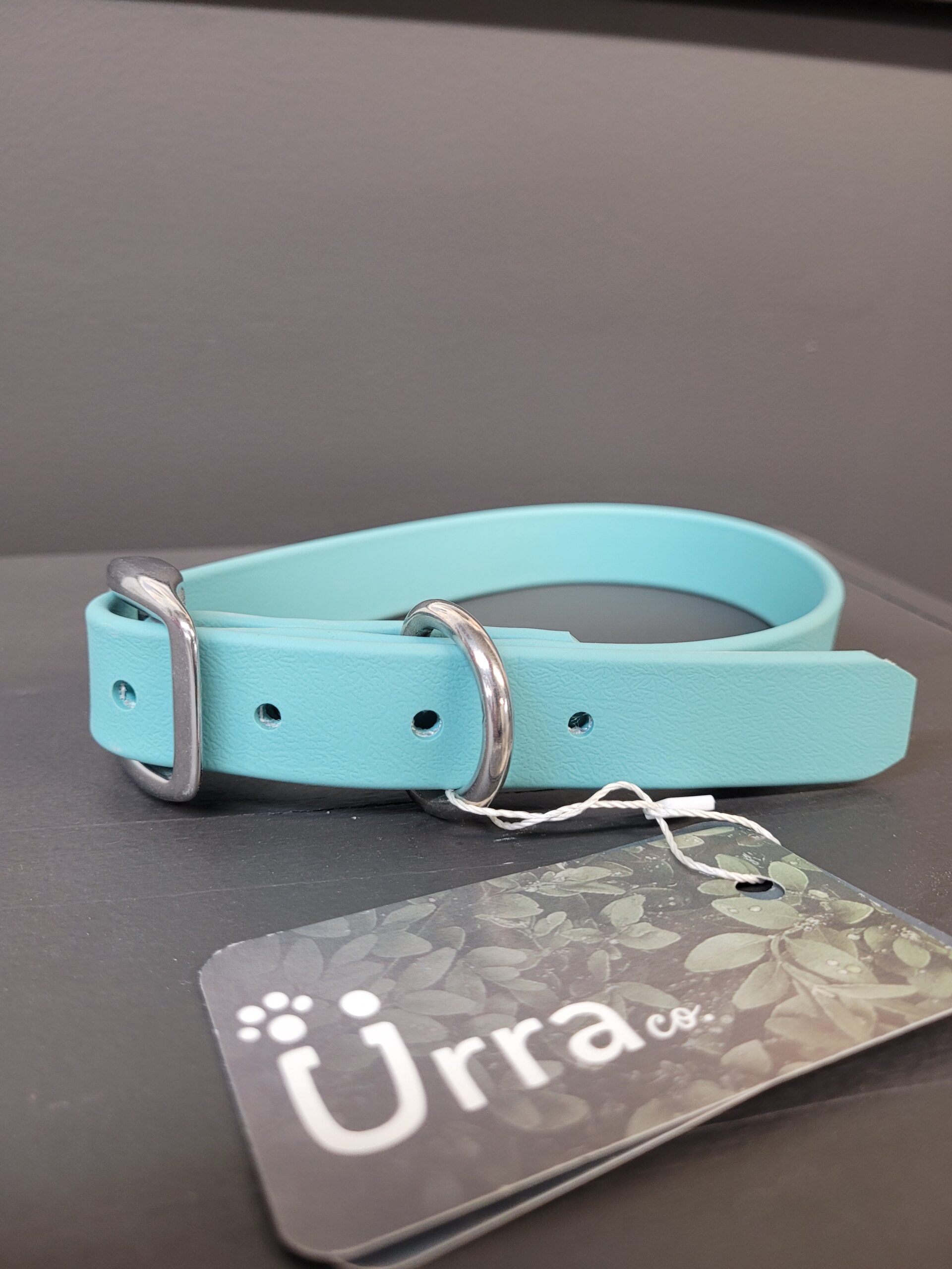 Collier Urra En Biothane Bleu Sarcelle