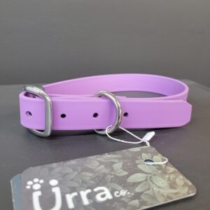 Collier Urra En Biothane Mauve