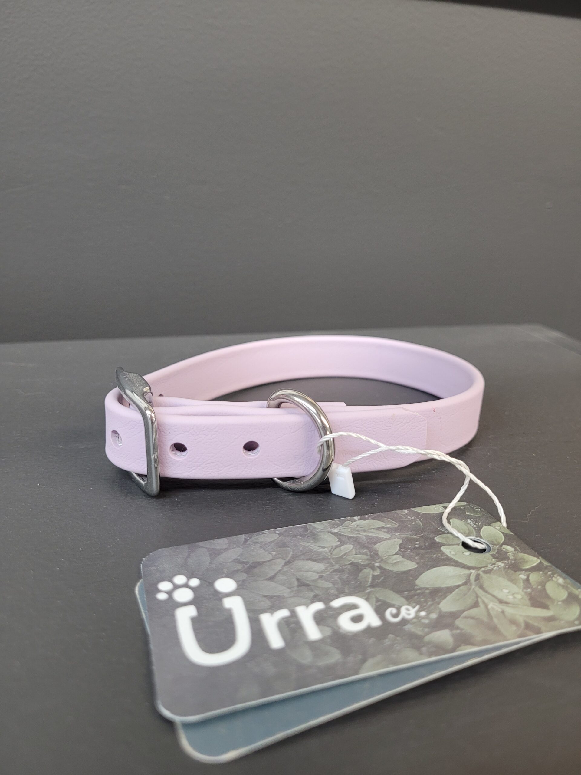 Collier Urra En Biothane Lilas