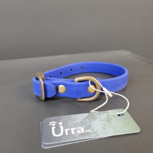 Collier Urra En Biothane Bleu