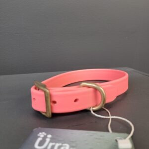 Collier Urra En Biothane Rose Bonbon