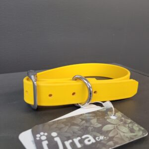 Collier Urra En Biothane Jaune