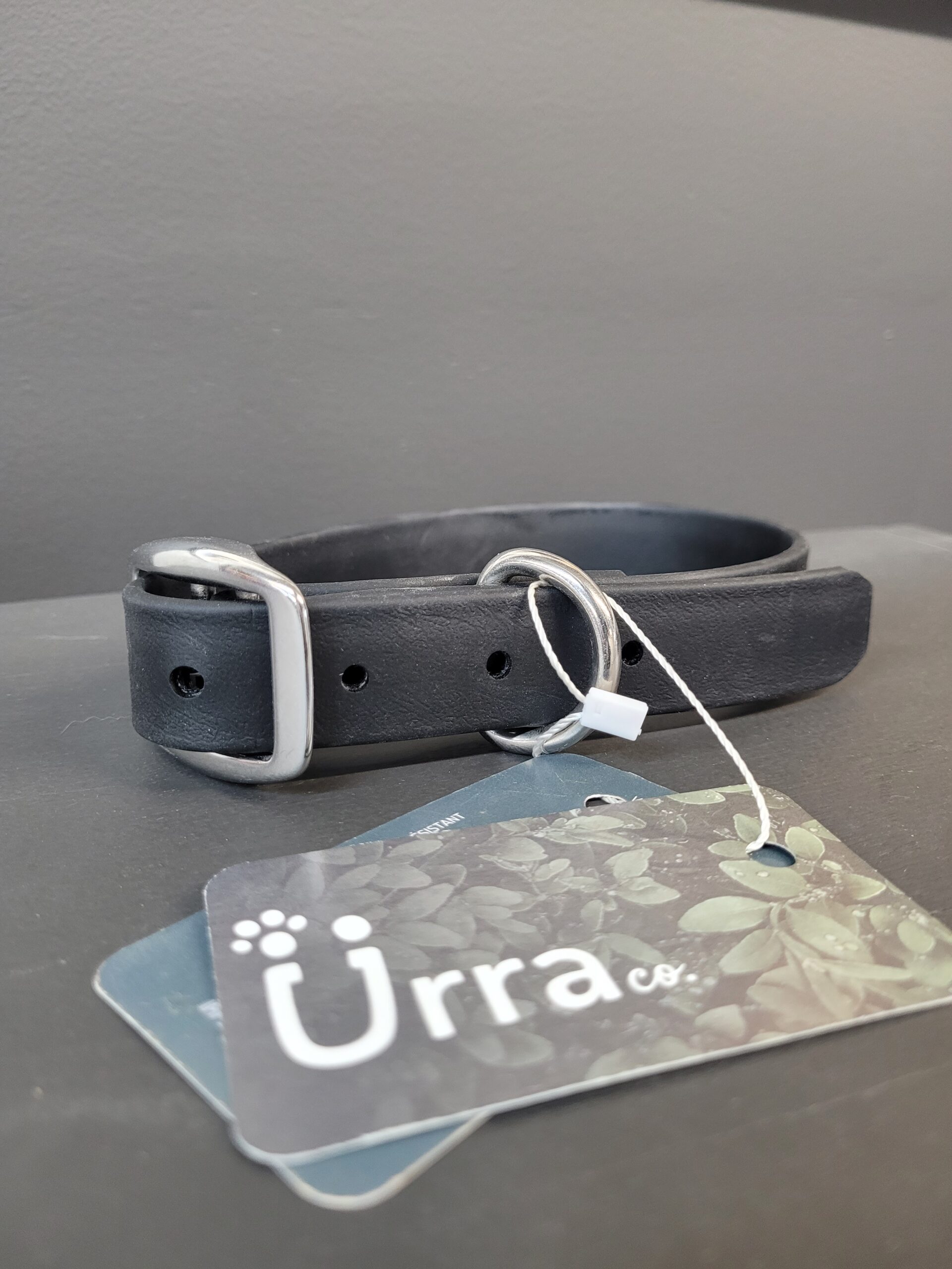 Collier Urra En Biothane Noir