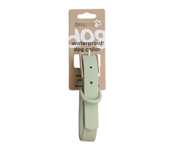 Collier Imperméable DexyPaws Couleur Vert sauge