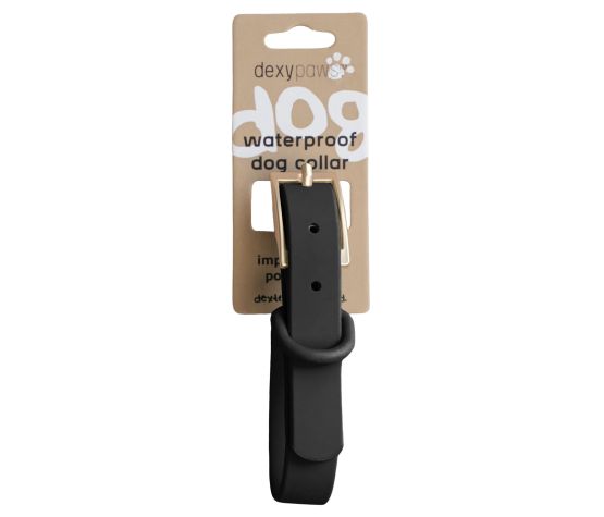 Collier Imperméable DexyPaws Couleur Noir