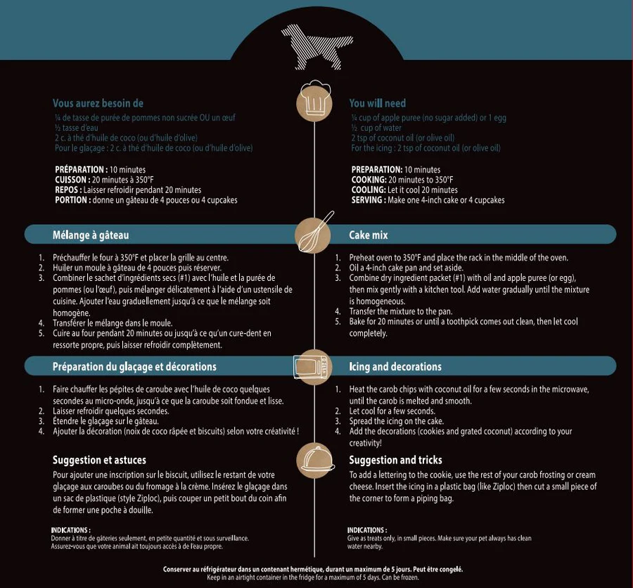 Mélange À Gâteau Pour Chien TODD&PAUL