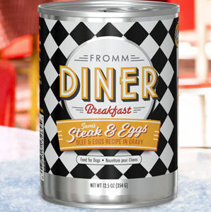 Fromm Diner Pâté Pour Chien Steak & Œufs De Sam En Conserve 354 g