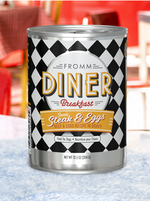 Fromm Diner Pâté Pour Chien Steak & Œufs De Sam En Conserve 354 g