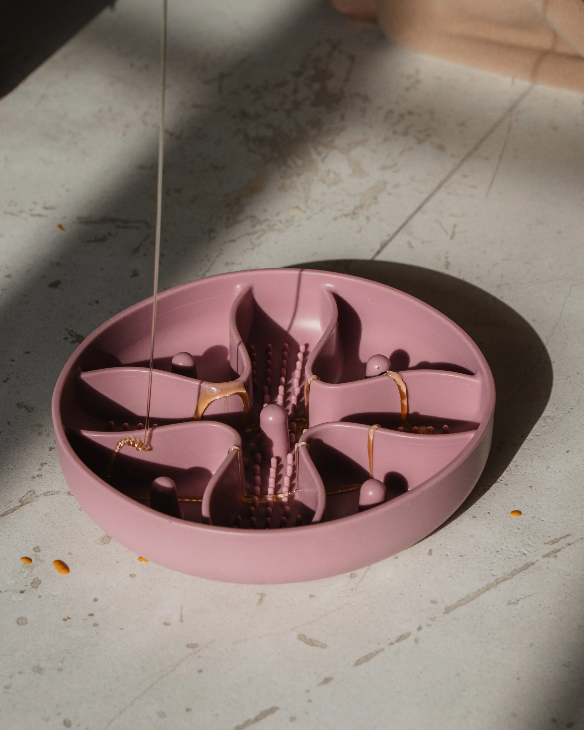 Bol En Silicone Anti-Glouton Rose Blush - Dexypaws