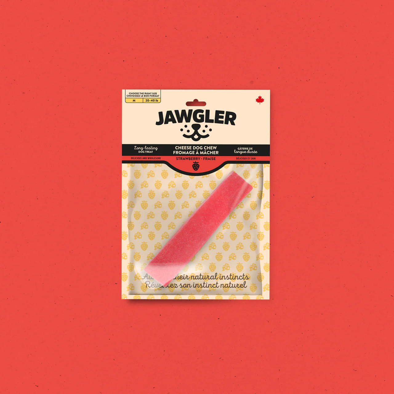 Fromage De Yak À Mâcher Fraise - Jawgler