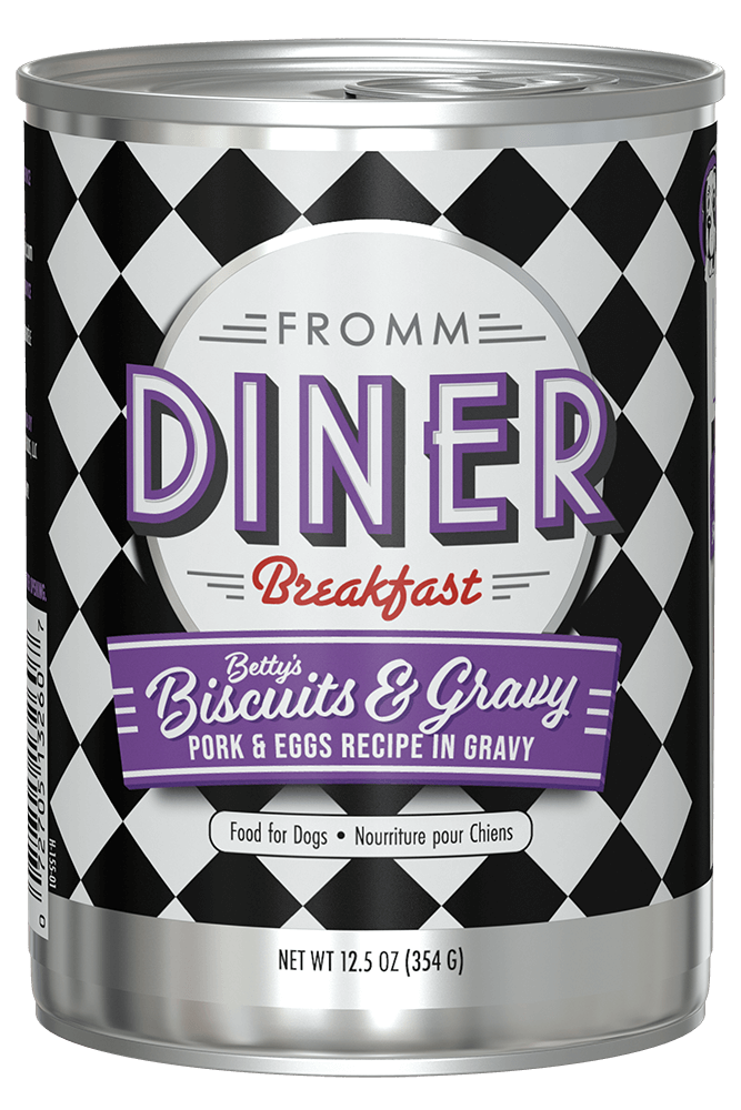 Fromm Diner Breakfast Pâté Pour Chien Biscuit Et Sauce Betty En Conserve 354 g