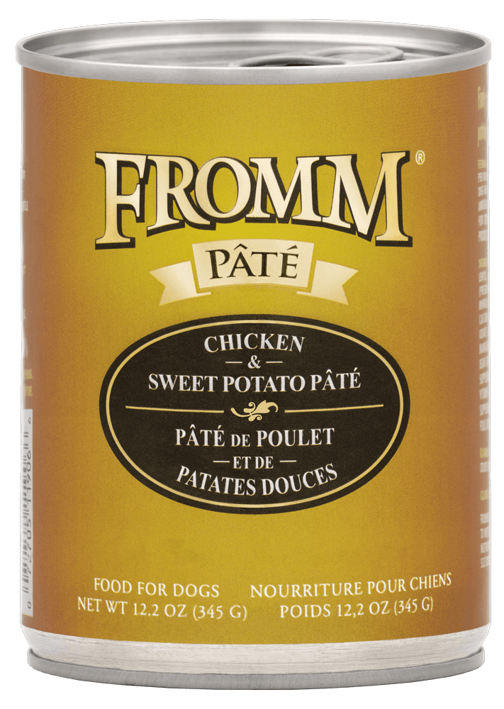 Fromm Pâté De Poulet Et De Patates Douces Pour Chien En Conserve 345 g