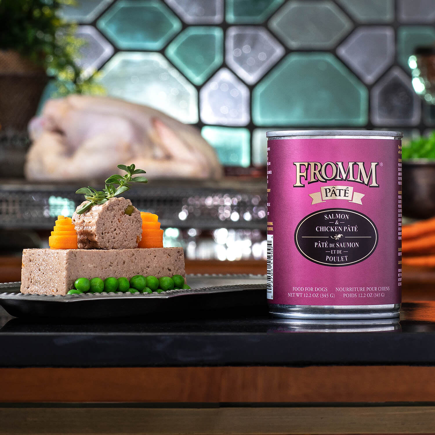 Fromm Pâté De Saumon Et Poulet En Conserve 345g