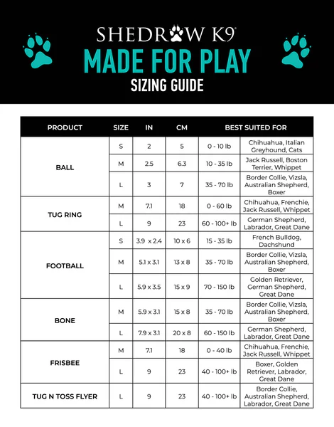 SHEDROW K9 Jouet Flexiplay Football Large