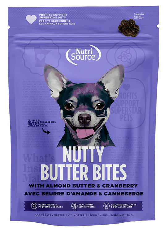 Nutrisource - Nutty Butter Bites Beurre D'amande Et Canneberge 6oz