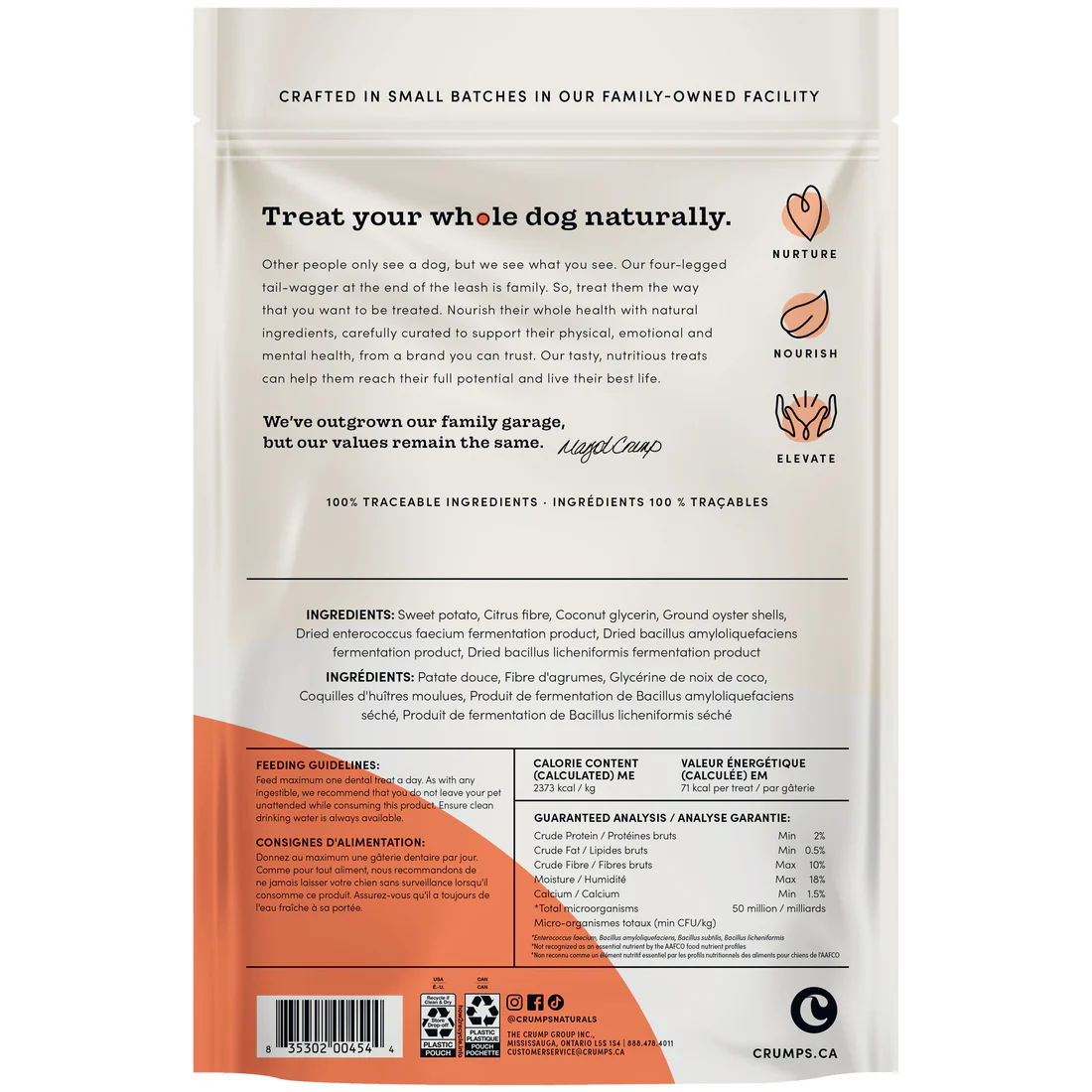 Crumps' Naturals Plaques Busters Bâtonnets Dentaires - Soins De Toute La Bouche