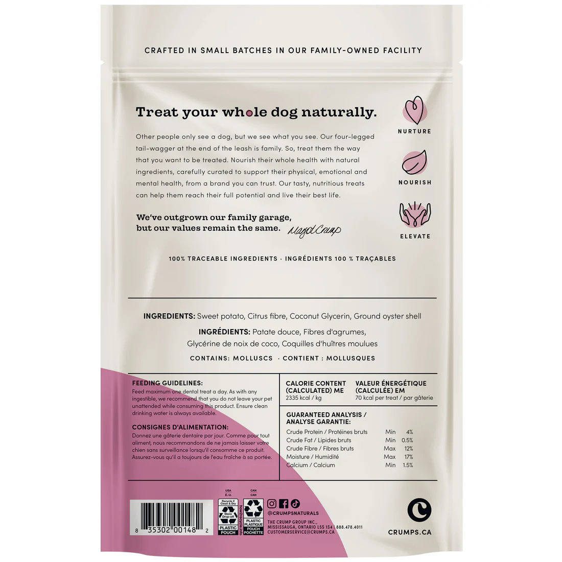 Crumps' Naturals Plaques Busters Bâtonnets Dentaires - Originaux