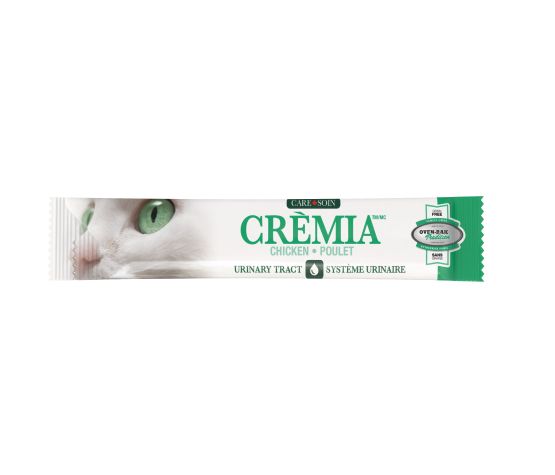 Crèmia Gâteries à Lécher Pour Chat, Sans Grains, Système Urinaire - Poulet 12 X 15 gr - Oven Bake Tradition