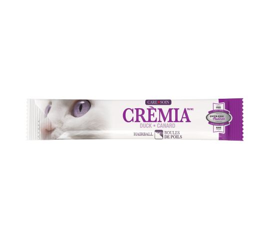 Crèmia Gâteries à Lécher Pour Chat, Sans Grains, Boules De Poils - Canard - 12 X 15 gr - Oven Bake Tradition