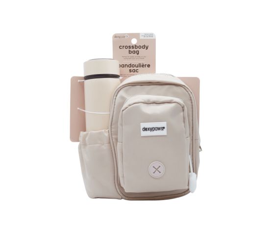 Sac à Bandoulière "tout L'essentiel" Incluant Bouteille Et Accessoires - DexyPaws