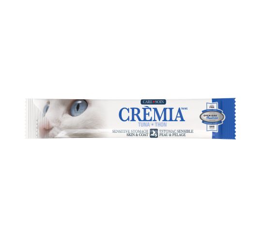 Crèmia Gâteries à Lécher Pour Chat, Sans Grains, Peau et Estomac - Thon - 12 X 15 gr - Oven Bake Tradition